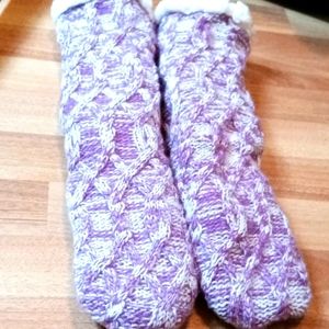 JUST COZY -  Warm Winter Slippers (purple)🧦💜